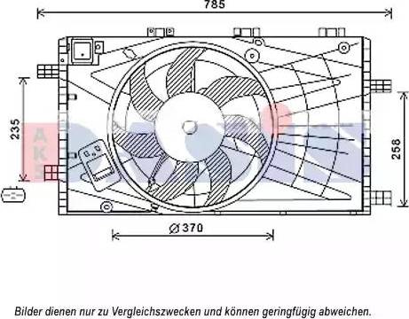 AKS Dasis 158093N - Ventola, Raffreddamento motore autozon.pro
