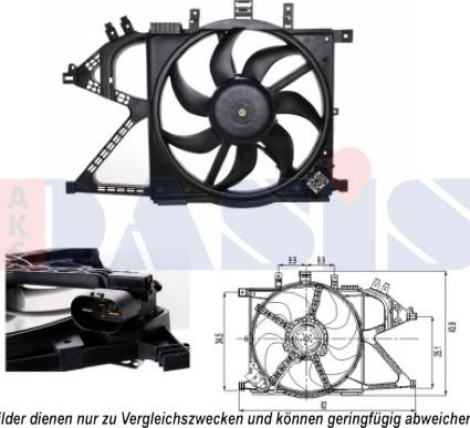 AKS Dasis 158086N - Ventola, Raffreddamento motore autozon.pro