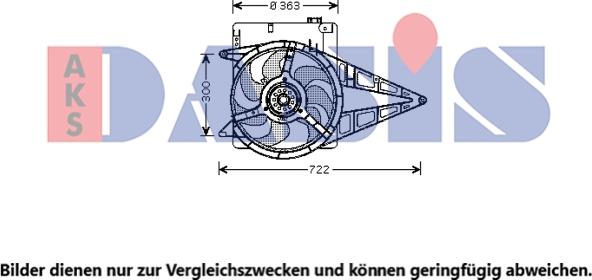 AKS Dasis 158127N - Ventola, Raffreddamento motore autozon.pro