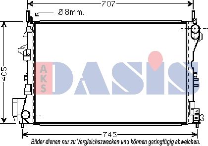 AKS Dasis 152013N - Radiatore, Raffreddamento motore autozon.pro