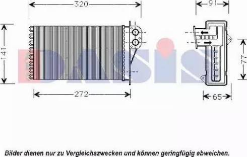 AKS Dasis 169006N - Scambiatore calore, Riscaldamento abitacolo autozon.pro