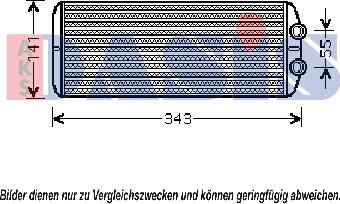 AKS Dasis 169015N - Scambiatore calore, Riscaldamento abitacolo autozon.pro
