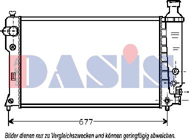 AKS Dasis 160068N - Radiatore, Raffreddamento motore autozon.pro