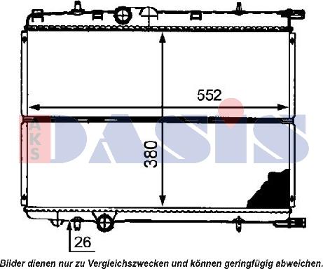 AKS Dasis 160118N - Radiatore, Raffreddamento motore autozon.pro