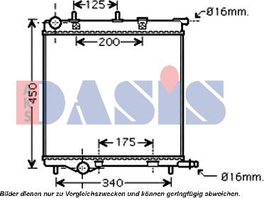 AKS Dasis 160113N - Radiatore, Raffreddamento motore autozon.pro