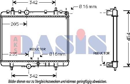 AKS Dasis 160117N - Radiatore, Raffreddamento motore autozon.pro