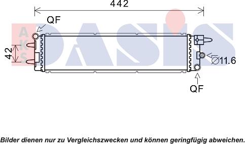 AKS Dasis 160120N - Radiatore, Raffreddamento motore autozon.pro