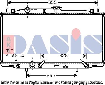 AKS Dasis 100042N - Radiatore, Raffreddamento motore autozon.pro