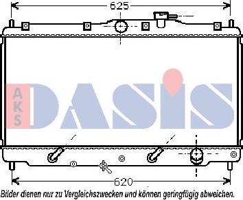 AKS Dasis 100013N - Radiatore, Raffreddamento motore autozon.pro