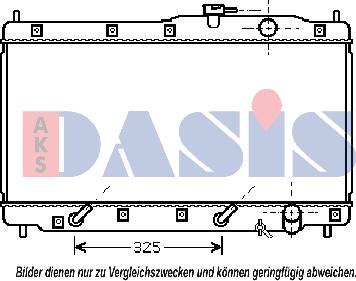 AKS Dasis 100033N - Radiatore, Raffreddamento motore autozon.pro