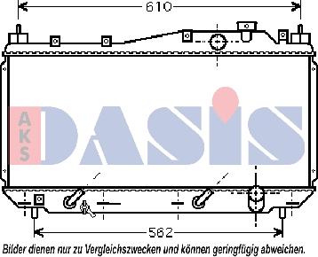 AKS Dasis 100025N - Radiatore, Raffreddamento motore autozon.pro