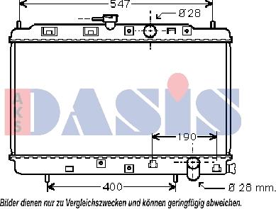 AKS Dasis 100021N - Radiatore, Raffreddamento motore autozon.pro