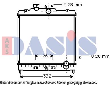 AKS Dasis 100890N - Radiatore, Raffreddamento motore autozon.pro