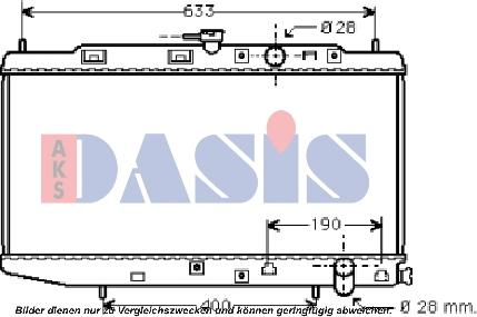 AKS Dasis 100321N - Radiatore, Raffreddamento motore autozon.pro