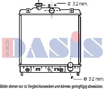 AKS Dasis 100260N - Radiatore, Raffreddamento motore autozon.pro