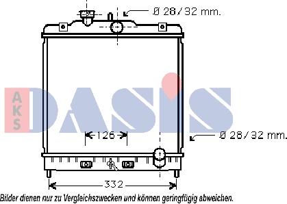 AKS Dasis 103002N - Radiatore, Raffreddamento motore autozon.pro