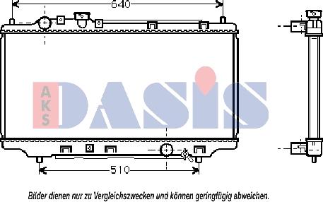 AKS Dasis 119532N - Radiatore, Raffreddamento motore autozon.pro