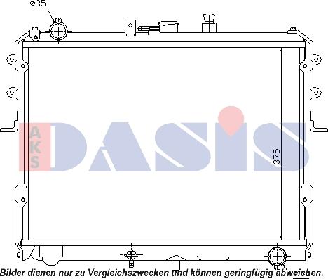 AKS Dasis 110054N - Radiatore, Raffreddamento motore autozon.pro