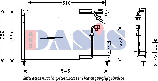 AKS Dasis 112004N - Condensatore, Climatizzatore autozon.pro