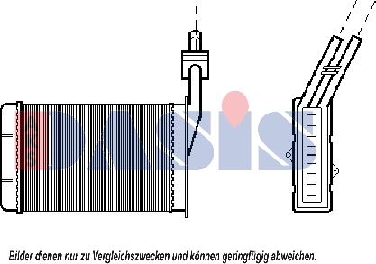 AKS Dasis 189050N - Scambiatore calore, Riscaldamento abitacolo autozon.pro