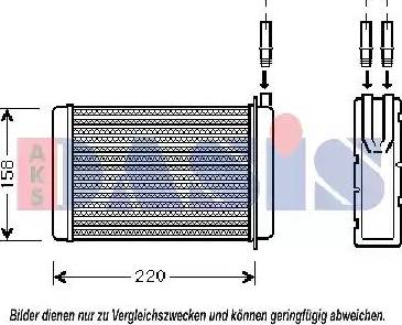 AKS Dasis 189008N - Scambiatore calore, Riscaldamento abitacolo autozon.pro