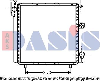 AKS Dasis 180990N - Radiatore, Raffreddamento motore autozon.pro