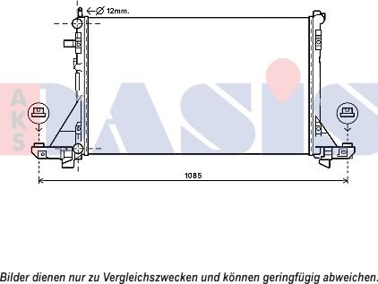 AKS Dasis 180101N - Radiatore, Raffreddamento motore autozon.pro