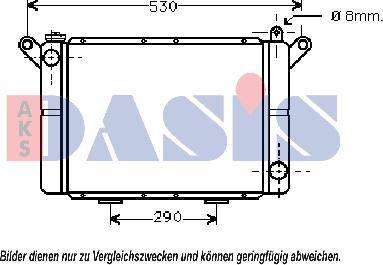 AKS Dasis 181000N - Radiatore, Raffreddamento motore autozon.pro