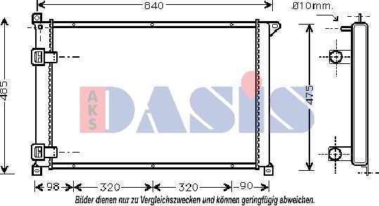 AKS Dasis 181730N - Radiatore, Raffreddamento motore autozon.pro