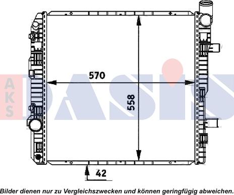 AKS Dasis 135030N - Radiatore, Raffreddamento motore autozon.pro