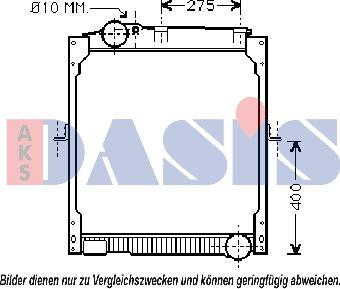 AKS Dasis 130033N - Radiatore, Raffreddamento motore autozon.pro