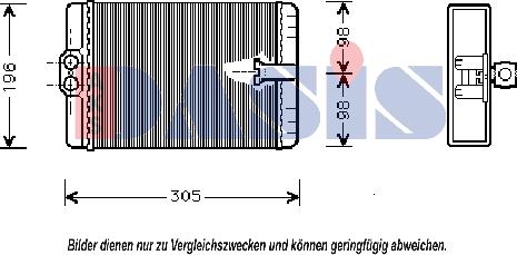 AKS Dasis 129008N - Scambiatore calore, Riscaldamento abitacolo autozon.pro