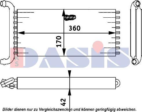 AKS Dasis 129013N - Scambiatore calore, Riscaldamento abitacolo autozon.pro