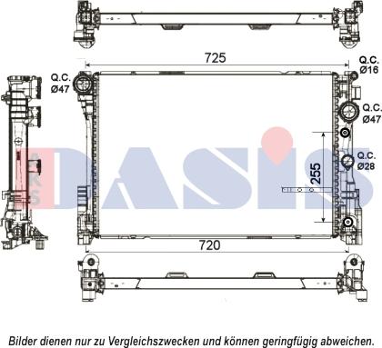 AKS Dasis 120115N - Radiatore, Raffreddamento motore autozon.pro