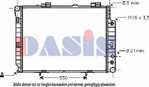 AKS Dasis 120700N - Radiatore, Raffreddamento motore autozon.pro