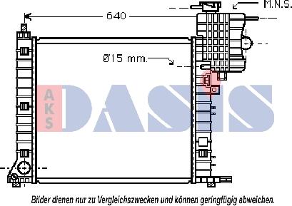 AKS Dasis 121950N - Radiatore, Raffreddamento motore autozon.pro