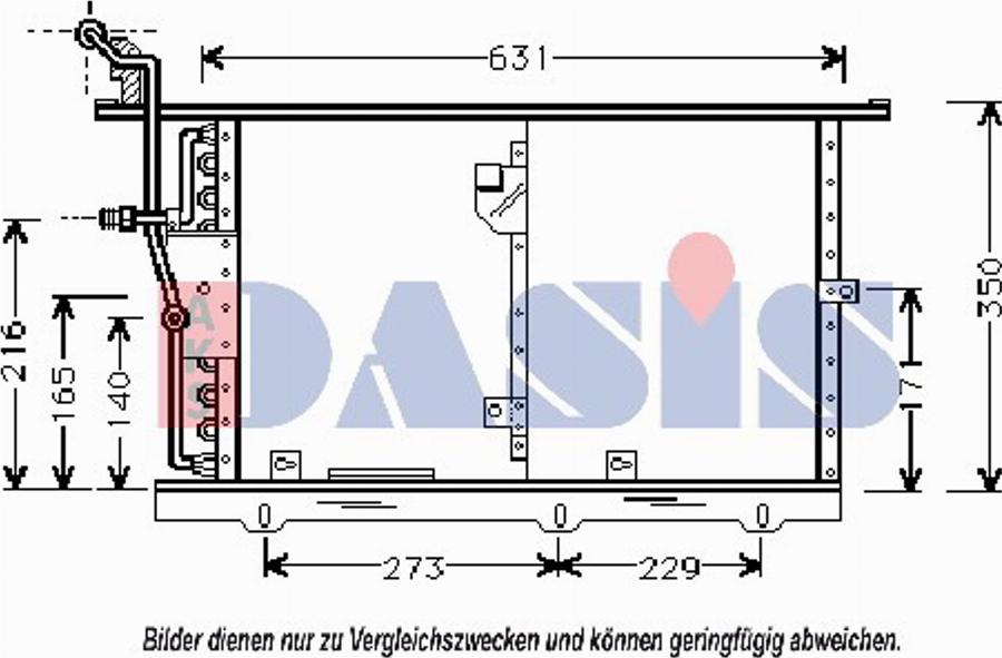 AKS Dasis 122009N - Condensatore, Climatizzatore autozon.pro