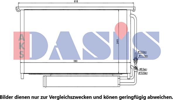 AKS Dasis 122018N - Condensatore, Climatizzatore autozon.pro