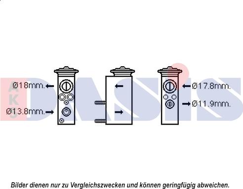AKS Dasis 840207N - Valvola ad espansione, Climatizzatore autozon.pro