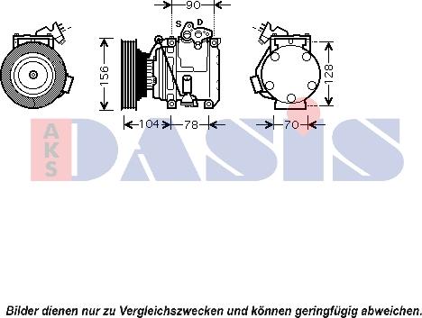 AKS Dasis 850447N - Compressore, Climatizzatore autozon.pro