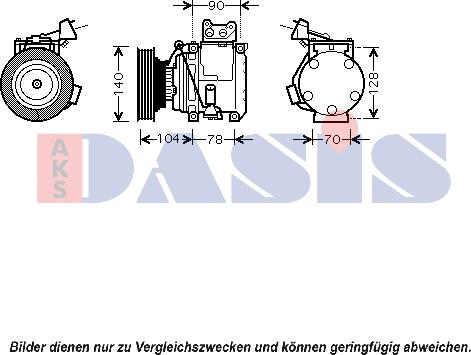 AKS Dasis 850402N - Compressore, Climatizzatore autozon.pro