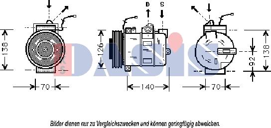 AKS Dasis 850487N - Compressore, Climatizzatore autozon.pro