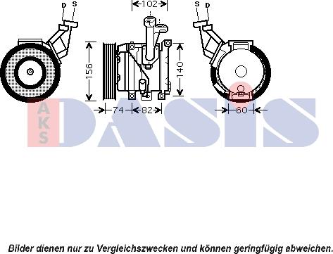 AKS Dasis 850563N - Compressore, Climatizzatore autozon.pro