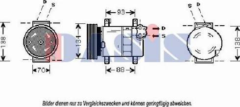 AKS Dasis 850574T - Compressore, Climatizzatore autozon.pro