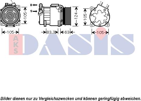 AKS Dasis 850103N - Compressore, Climatizzatore autozon.pro