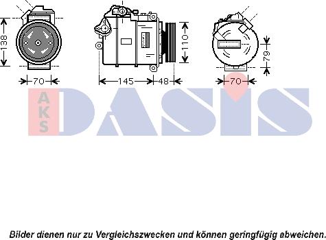 AKS Dasis 850358N - Compressore, Climatizzatore autozon.pro