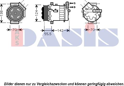 AKS Dasis 850387N - Compressore, Climatizzatore autozon.pro