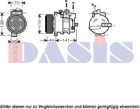 AKS Dasis 850379N - Compressore, Climatizzatore autozon.pro