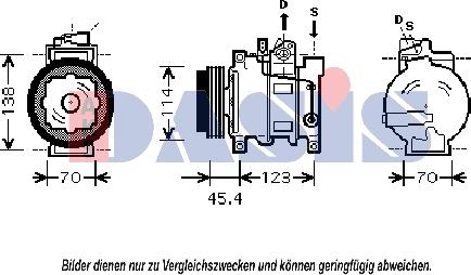 AKS Dasis 850219N - Compressore, Climatizzatore autozon.pro