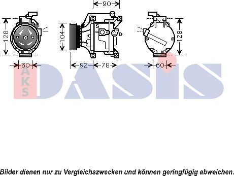 AKS Dasis 850748N - Compressore, Climatizzatore autozon.pro